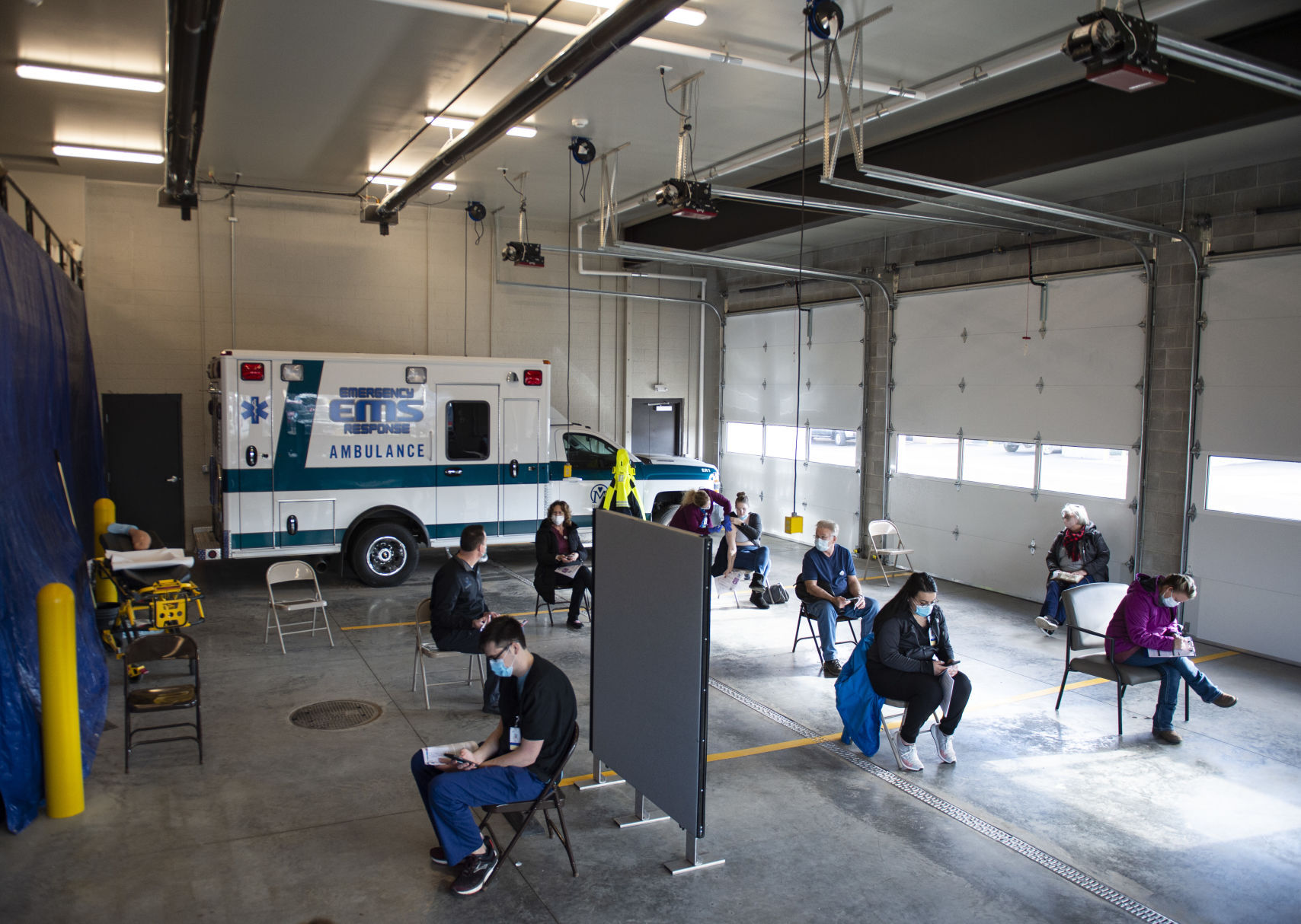 First tier workers get vaccine
